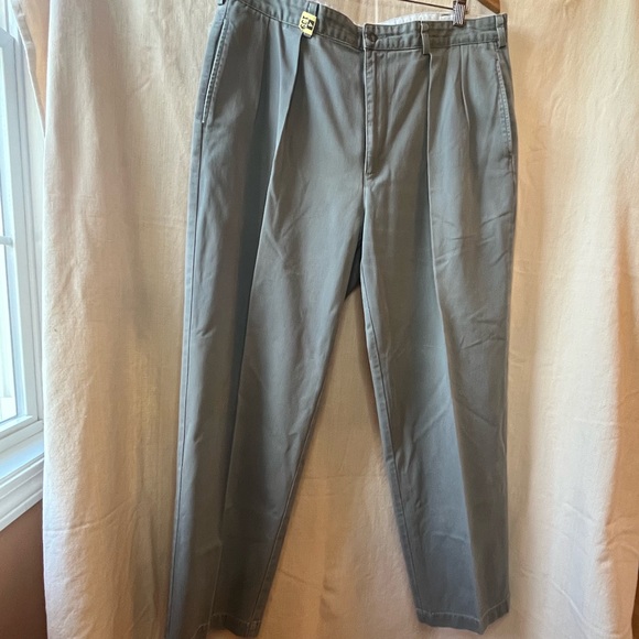 Polo Ralph Lauren Mens Khaki Chino Andrew Pants Classic 38W Double Pleated Front - Picture 1 of 8
